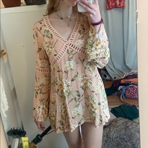 Super cute pink flowy dress